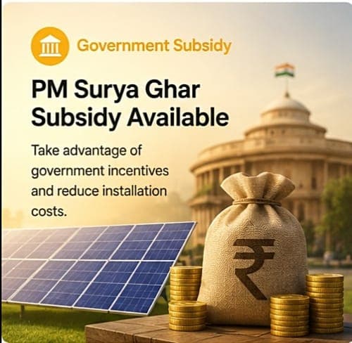 PM Surya Ghar Subsidy Available